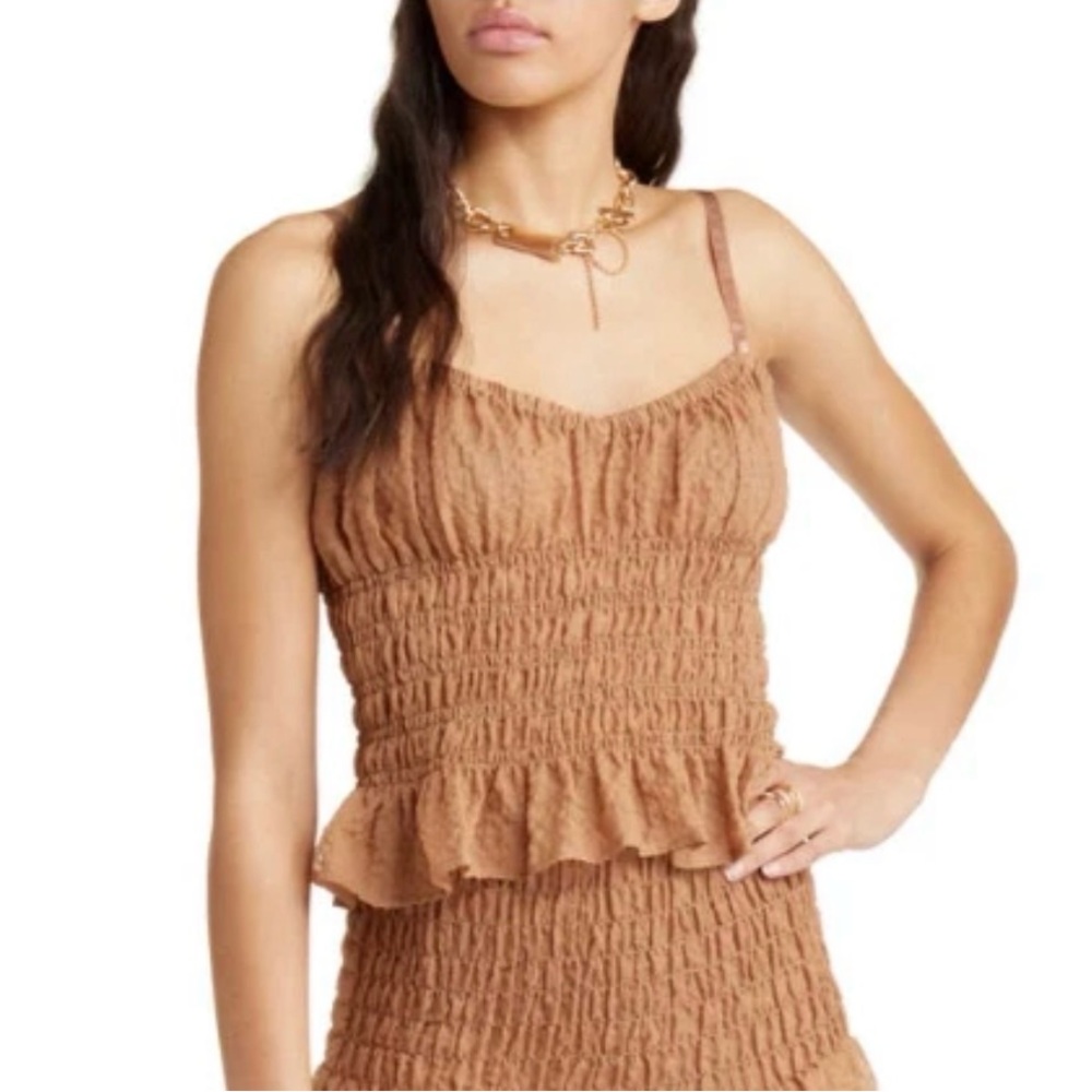 OPEN EDIT Women's Sheer Camisole Top Size M/fairy, whimsical, lace/Y2k